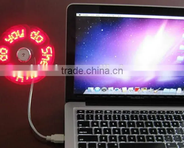 Usb Fan Promotional Mini Usb Fan With Customized Led Message Program Led Fan Custom Message USB Fan photo-6