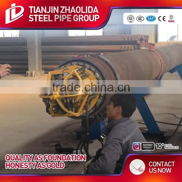 Zhaolida Brand Spiral Duct Fittings Helical Welded Pipe} photo-3