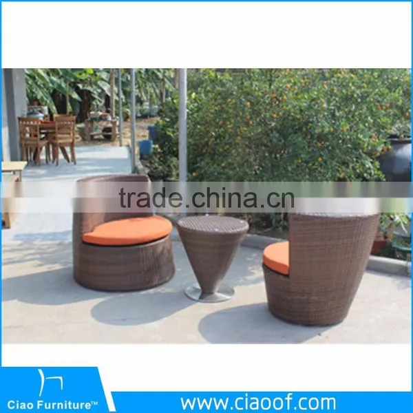 Latest Design Sectional Home Garden Rattan Coffee Table Set photo-2