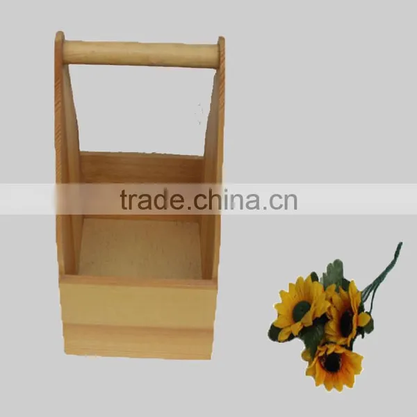 New Unique Wooden Flower Storage for Mothers Day Flowers Basket Flower Girl Baskets photo-2