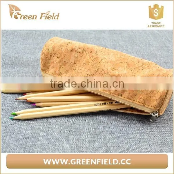 Cork Pouch Case Pencil Bag New Green Field photo-2