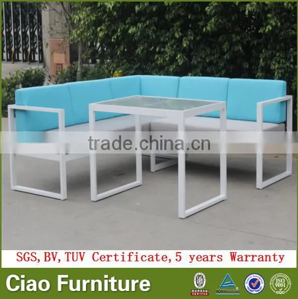 All Weather Sectional Garden Sofa Outdoor Aluminum Sofa Furniture photo-2