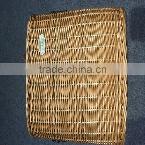 Hot Sale Wholesale Wicker Woven Delicate Front Bike Bicycle Basket for Dogs Pets photo-3