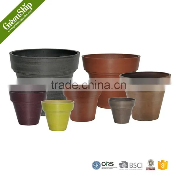 Lightweight 20 Years Lifetime Round Coloful Outdoor Garden Pot photo-6