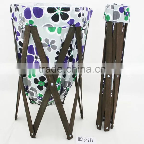 Canvas Foldable Laundry Basket photo-2