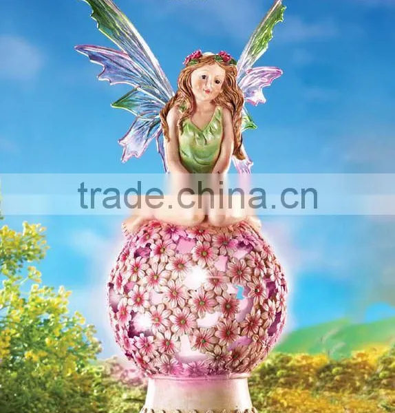 Beautiful Fairy Figurines Wholesale With Solar Light photo-2