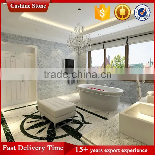 Plateau Snow Granite White Slab With Black Lines photo-2