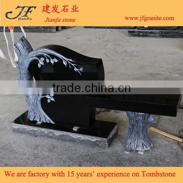 Modern Granite Tree Design Carving Monument Headstone photo-3