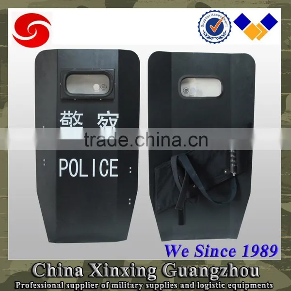Hand Bullet Proof Anti Riot Rubber Handle PE Steel Ballistic Shield photo-3