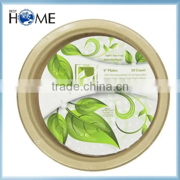 Baby Candy Color Plastic Disposable Christmas Paper Plate