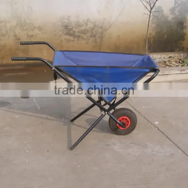 Canvas Folding Trolley Tool Cart Wheel Barrow photo-3