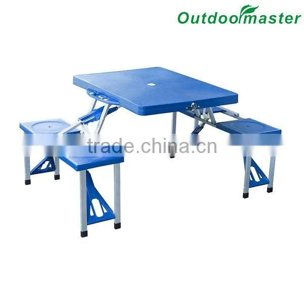 Outdoor Portable 4 Seats Camp Suitcase Folding Picnic Table photo-2