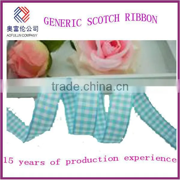 Hot Sale High Quality Plaid Ribbon photo-3