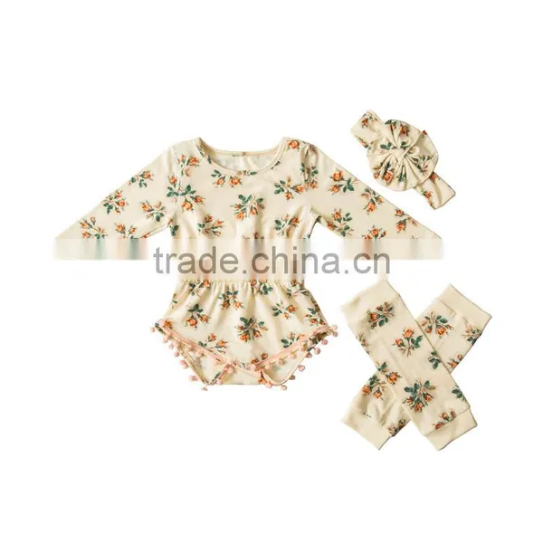New Arrival Spring Baby 100%cotton Long Sleeve Onesie photo-3