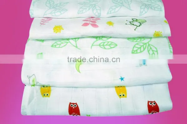100% Cotton Double Weave Gauze Muslin Baby Diapers (Bleached, Unbleached, Dyed & Printed) photo-4