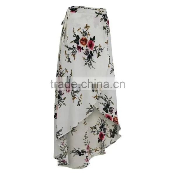 Fashion Summer Flower Printed Women Maxi Skirt for Wholesale 2017 photo-2