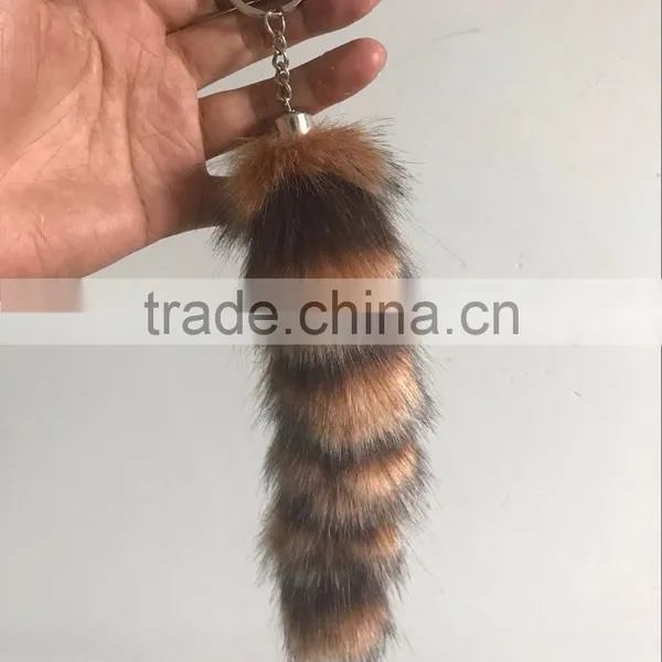 Wholesale Fox Tail American Raccoon Tail Fur Tail Pendant Whole photo-6
