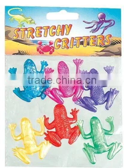 Soft 4cm Stretchy Frog TPR Plastic Sticky Animals Stretchy Toy photo-2