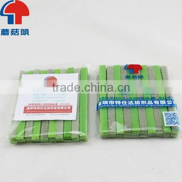 Green Precut Small Hook & Loop Adjustable Cable Ties for All Purpose photo-2