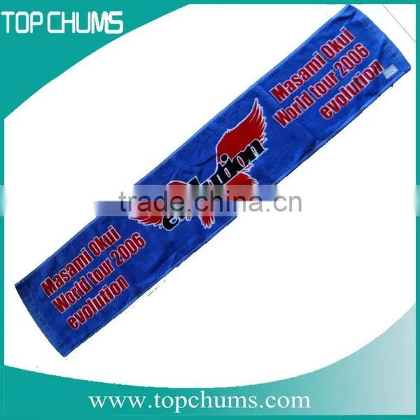 Printed Solid Softtextile Cotton Microfiber Sports Gym Towel With Pocket photo-6