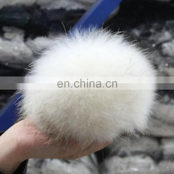 Chinese Factory Wholesale Colorful Real Raccoon Fur Pom Poms photo-5