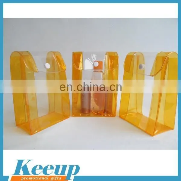 Cheap Clear Pvc Plastic Bag With Snap Button for Promotion photo-3