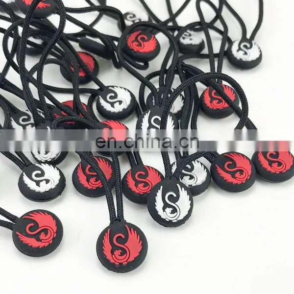 Custom Embossed Logo Customized Silicone Zipper Pull photo-2