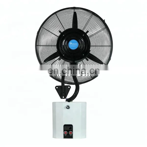 Cool Temperature Humidification Muti-Functions Outdoor With Water Tank Wall Hanging Spray Mist Fan 1set by Wooden Box