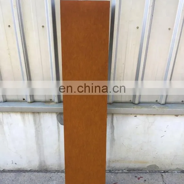 Construction Materials Corten Steel Rusted Wall Cladding Panels photo-2