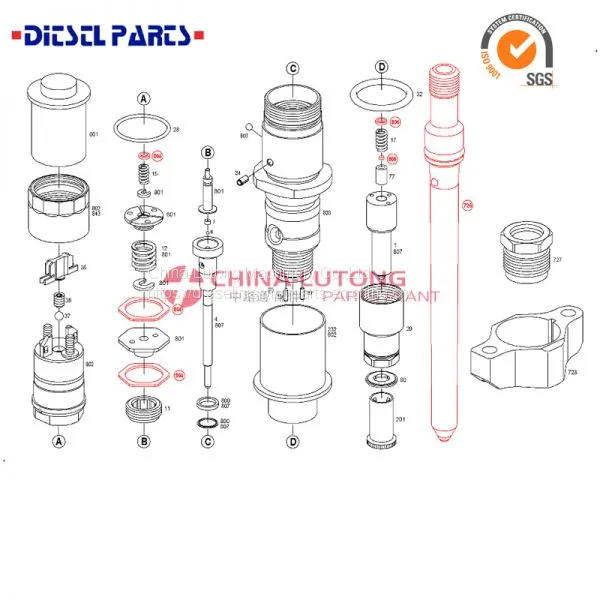 CUMMINS 5.9L Common Rail Injector 0 445 120 007 for Cummins ISBe Public Traffic System photo-4
