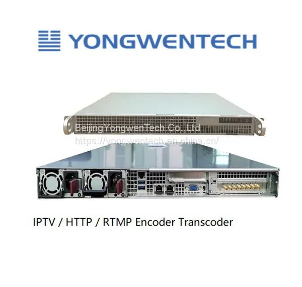 4K HEVC/H.264 Encoder 9000 Broadcast Level Device 32 Channels IPTV HD H.265 Transcoding