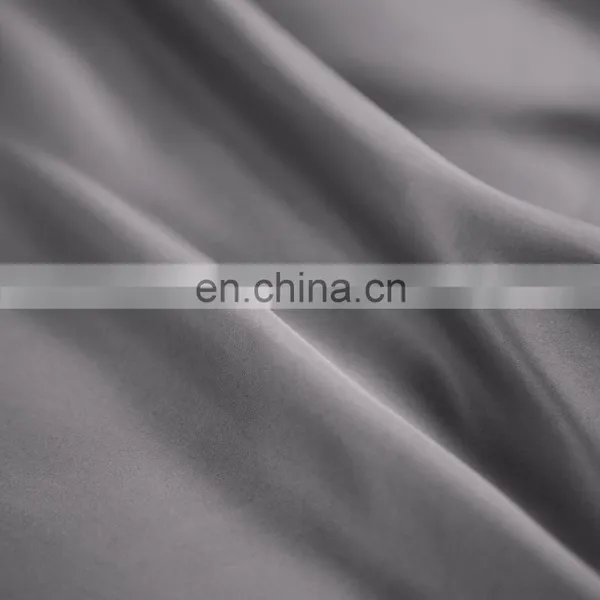 Amazon Premium Hotel Gray 100% Microfiber Matt Fabric Stain Flat Fitted Plain Bed Sheet Set photo-4