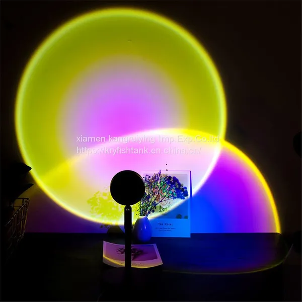 Factory Wholesale Indoor Living Room Bedroom Decoration Light Sunset Projection Lamp photo-4