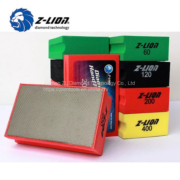 Z-LION Premium Electroplated Diamond Hand Polishing Pads for Glass Stone Ceramic Grinding photo-4