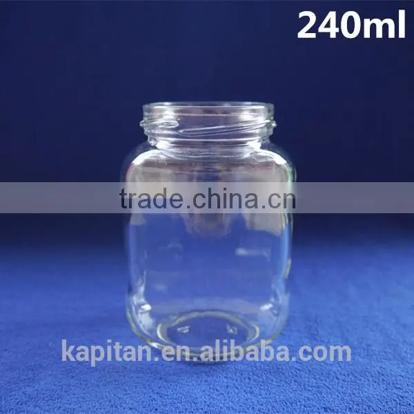 240ml Empty Glass Jar / Bottle For Honey