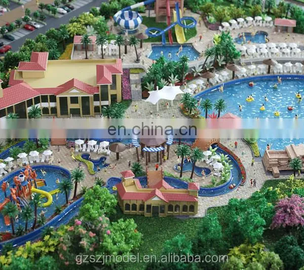 Water Park Architectural Scale Model ,entertainment Facility 3d Miniature Model for Exhibition photo-3