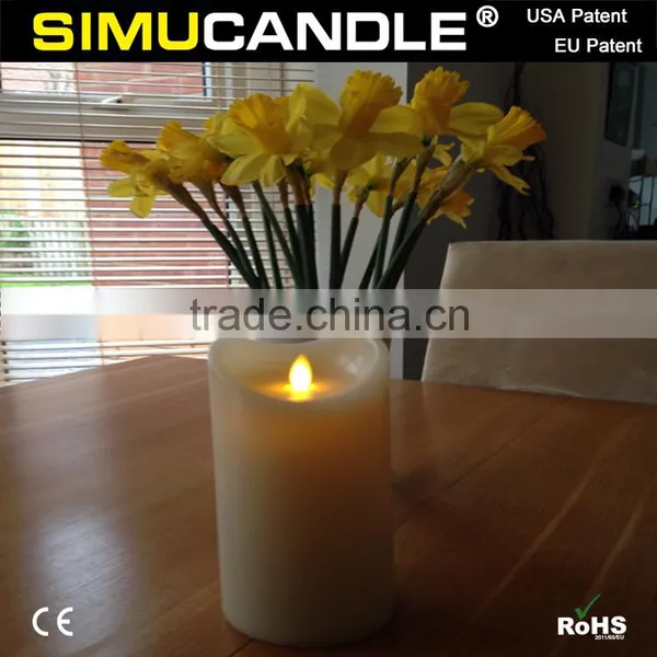 Battery Operated LED Pillar Candle, With USA and EU Patent photo-2