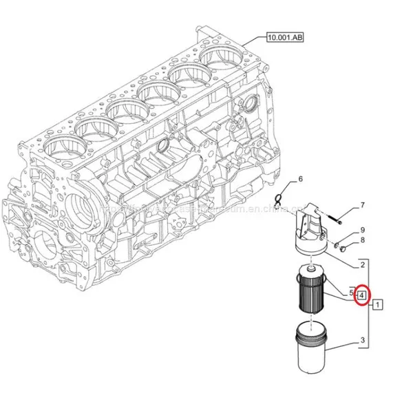 FPT IVECO CASE Cursor11 EURO 6 F3GFE613A B001 5801863562/5801690111 Engine Oil Filter 84572228 photo-3