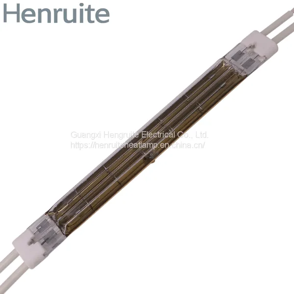 240v 3400w Glass Material Twin Shortwave Infrared Halogen Heaters Emitter photo-2
