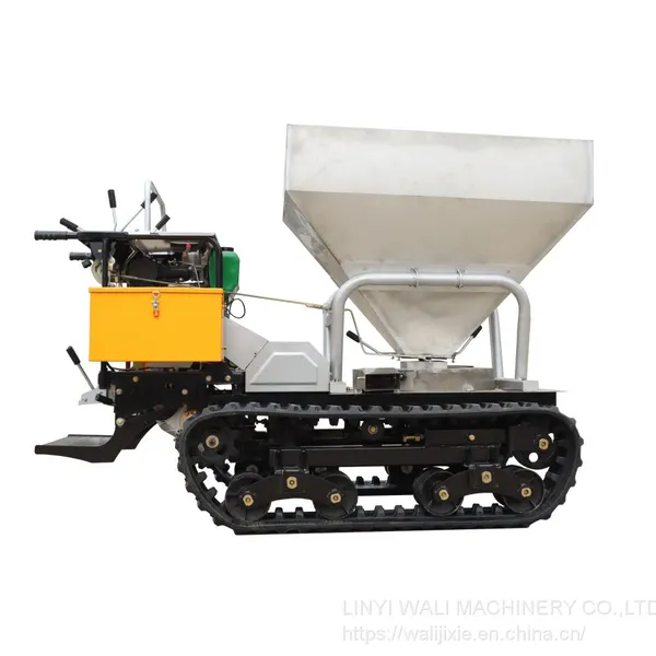 mini crawler type fertilizer spreader with diesel engine