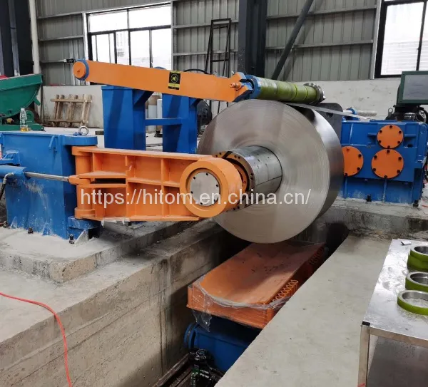 0.5 - 4 X 1600mm Carbon Steel Slitting Line Equipment Metal Coil Slitter Line photo-2