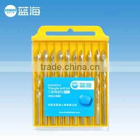 Twist Helically Corrugated Triangular Drill Bit Ceramic Tools for Ceramic Tile Marble photo-2