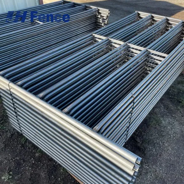 Factory Direct Continuous Fence 3 4 5 6 Bar 20ft Continuous Livestock Fence Panels Horse Fence Panels photo-5
