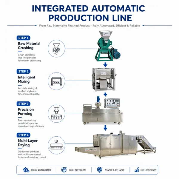 GW0876 High Output Soybean Tofu Skin Machine 40kg/h Automatic Soya Protein Extruder for Central Kitchen and Factory photo-2
