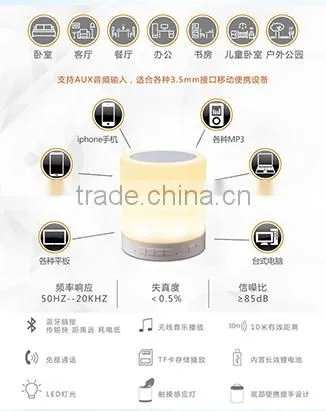 ABS TF Card Bluetooth Speaker With Blinking LED Light photo-4