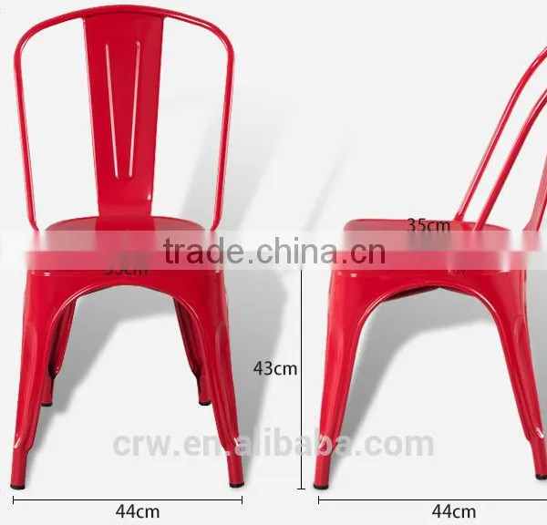 MCH-1507-20 Replica Vintage Metal Iron Dining Chairs photo-6