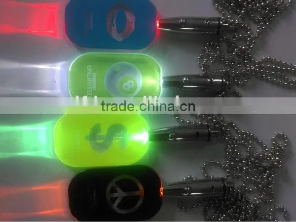 Led Dog Tag ,led Tag Necklace ,led Glowing Tag Ring,custom Logo Tag Necklace for Promotional Gifts,new Product for 2015 Led Tag photo-2