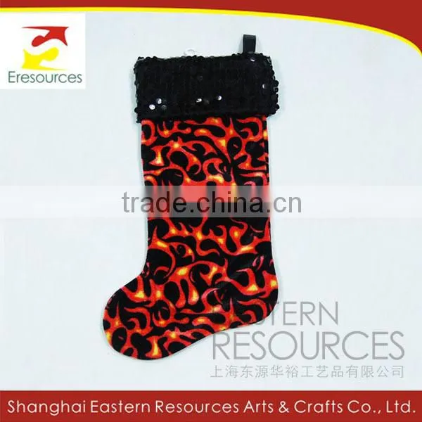 Polyester Christmas Stocking With Sequin photo-3