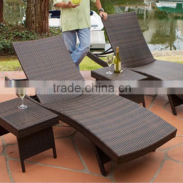 Beach Chaise Wicker Lounge Chair Outdoor Furniture Wholesale Deck Chairs Rattan Sun Deck Chair Quality Choice photo-2