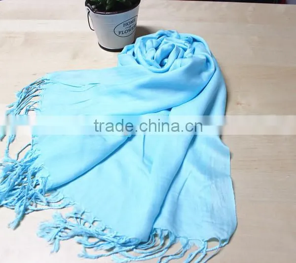 Fashionable Modal Long Tassel Scarf Factory Wholesale Polyester Viscose Scarf Quality Choice